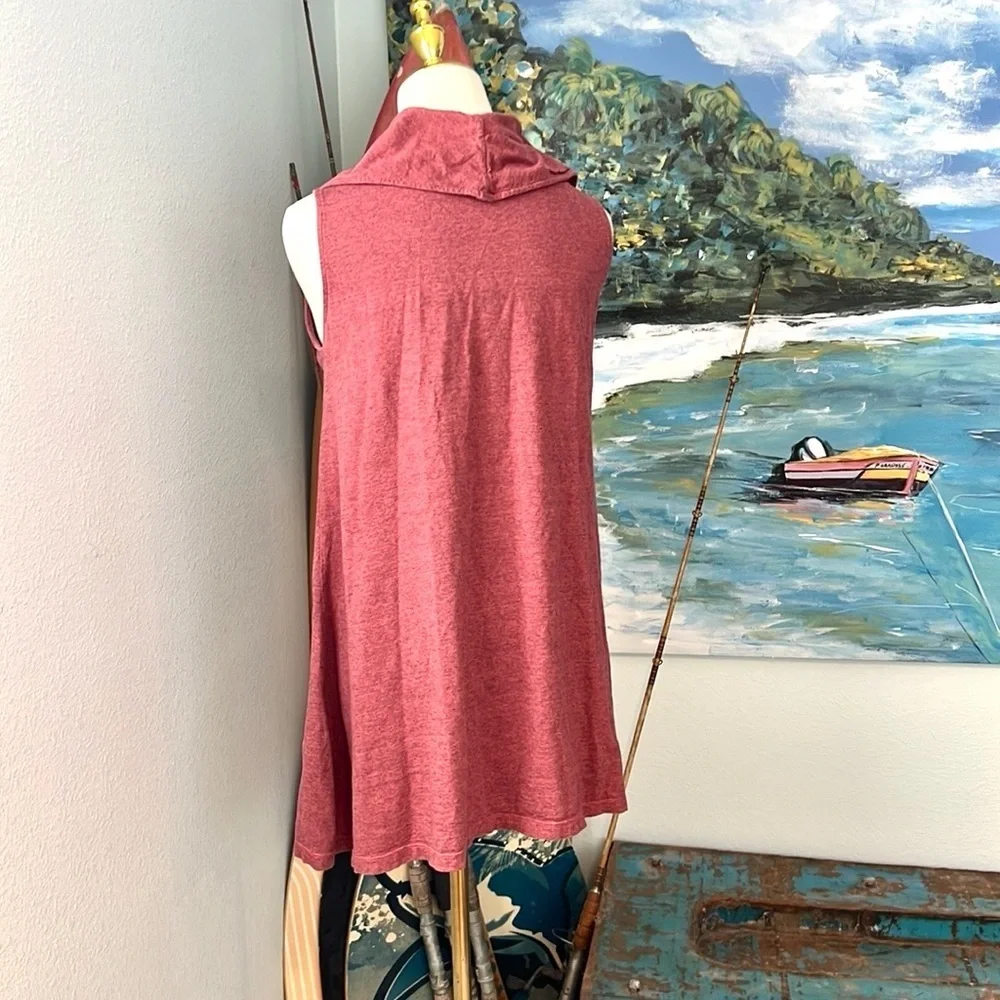 ⭐️Neon Buddha,Canada,Mauve Cowl Neck Sleeveless Casual Tunic Lagenlook,Size S - Picture 3 of 10